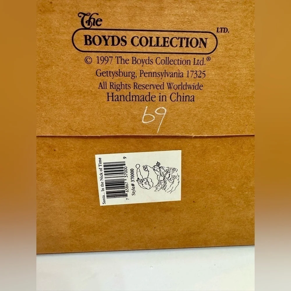 Vintage Boyds Carver’s Choice Santa…In the Nick of Time Resin Christmas